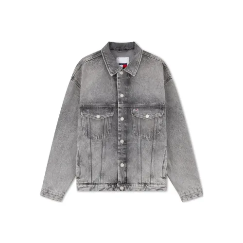 Tommy FW0FW06019 Denim Jacket Men's Dark Gray