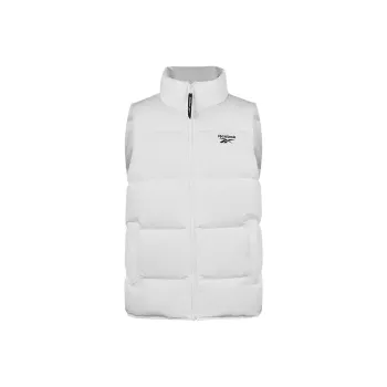 Reebok Warm Down Cropped Sleeveless Stand Collar Vest Men's