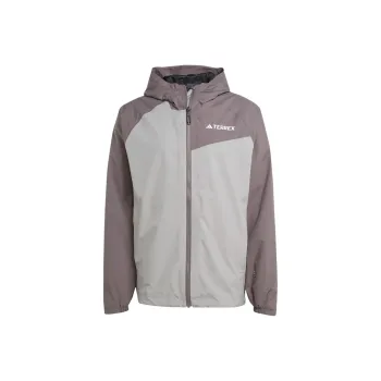 Adidas MULTI 2L RAIN.RDY Jackets Coats Men's Pure Ice Gray/Charcoal Gray/Black