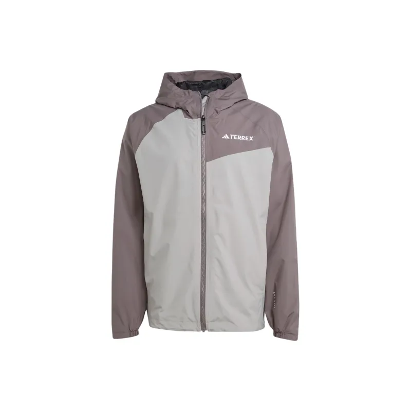 Adidas MULTI 2L RAIN.RDY Jackets Coats Men's Pure Ice Gray/Charcoal Gray/Black-0