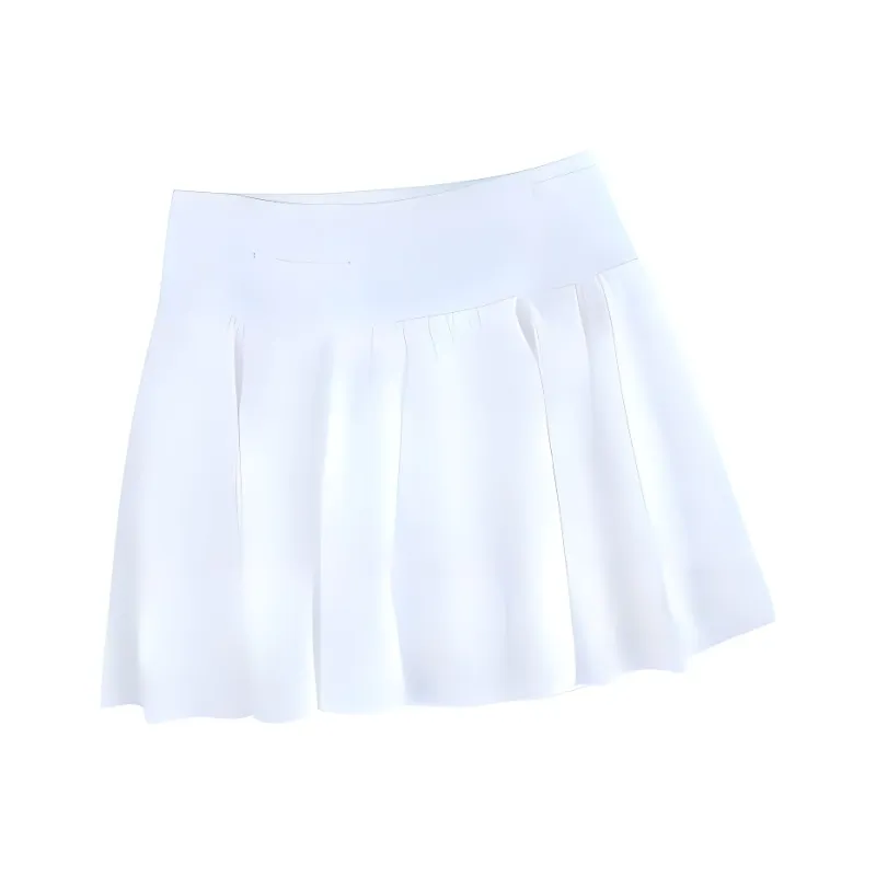 BMAI Casual Short Skirts Women's Storm White-2