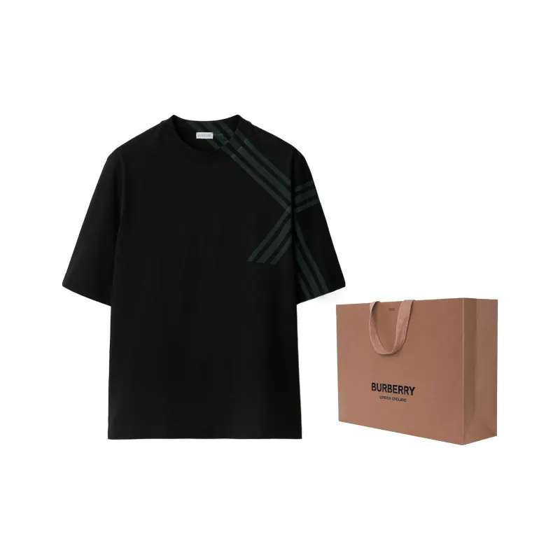 Burberry Check Print Short Sleeve T shirt-7
