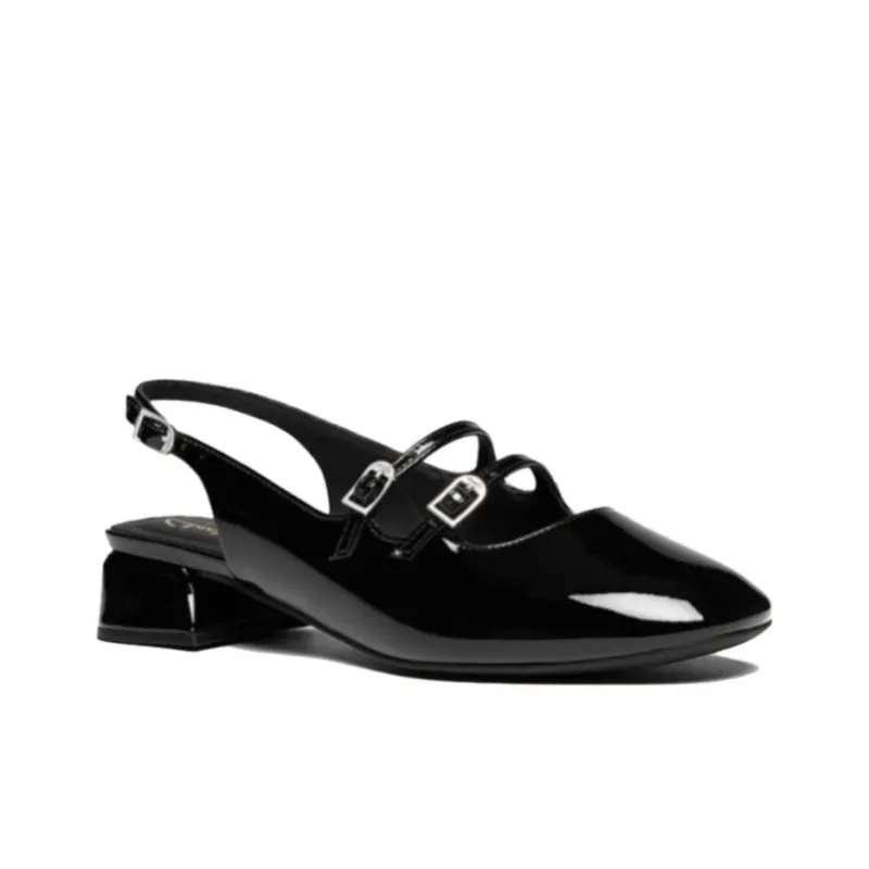 Clarks Daisy Collection Chunky Heel High Heels 6.5cm Women's Black-3