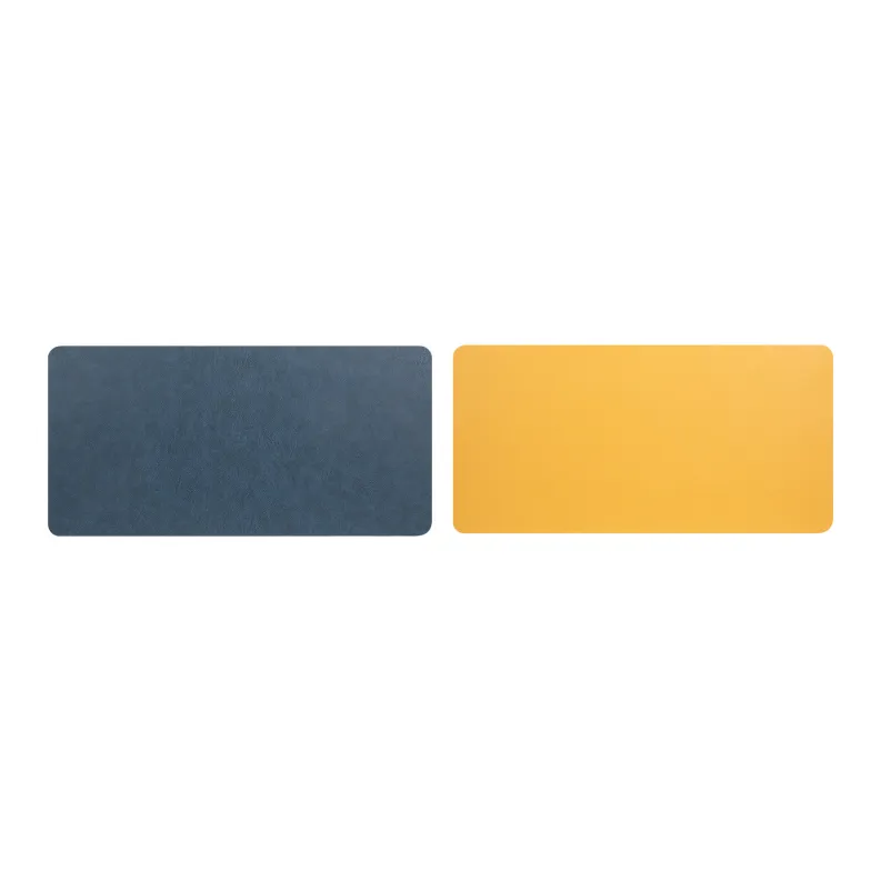 Mulinsen Vintage Leather Texture Double Sided Stain Resistant Extra Large Mouse Pad Office Computer Writing Leather Pad-2