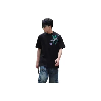 PAINT STAIN Fashion Versatile T Shirt Unisex Classic Black