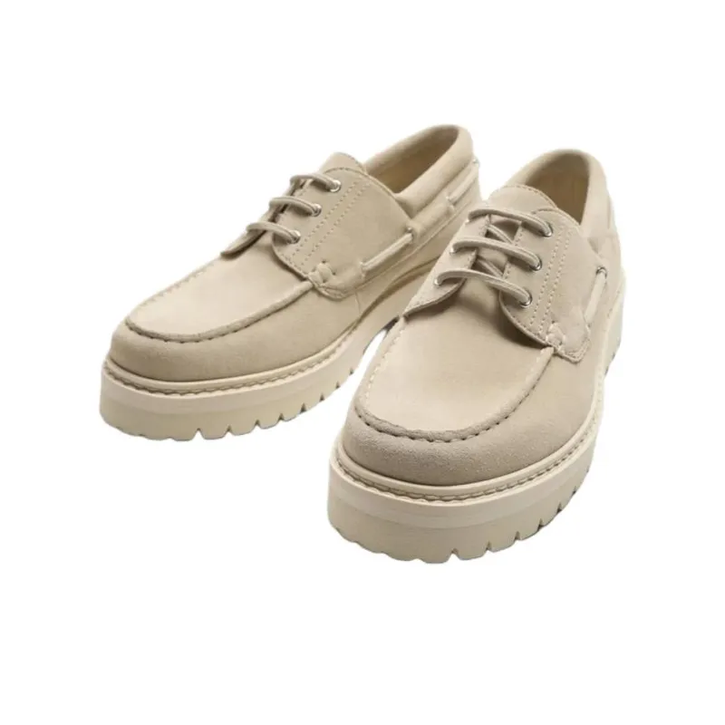 ZARA Boat Shoes Men's Light Beige Yellow-2