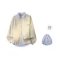 Khaki+Blue White Stripes[Shirt]