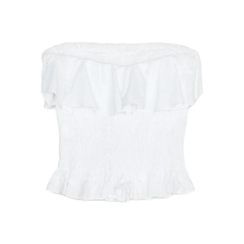 ZARA Strapless Top Women's White-1