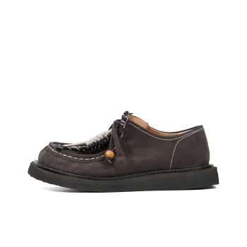 CROOKED CARD Lightweight Height Increasing Low Top Casual Shoes Men's Coffee