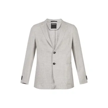 Zegna SS24 Business Suit Coat Men's Beige
