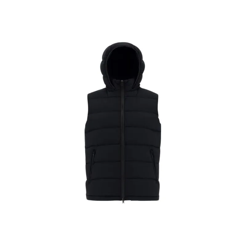 HERNO Super Matt Waistcoat Vest Men's Black-0