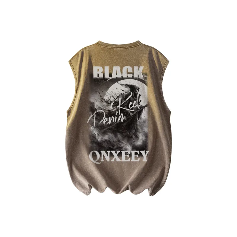 Qnxeey Tank Tops Unisex-8