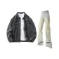 Dark Gray Top+Yellow Mud Pants