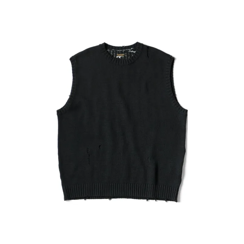 Kapital Knit Bone Vest-2