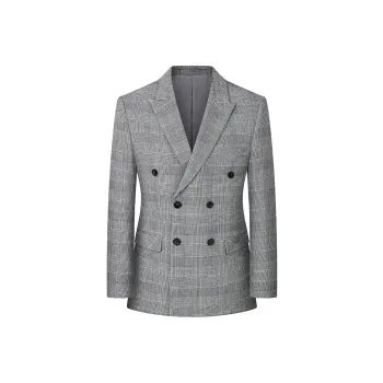 JOHNHOLLIS Business Suit Men's Light Gray