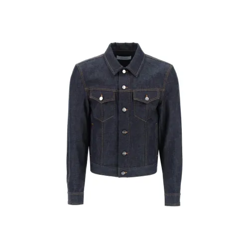 FERRAGAMO Denim Jacket Men's Dark Blue