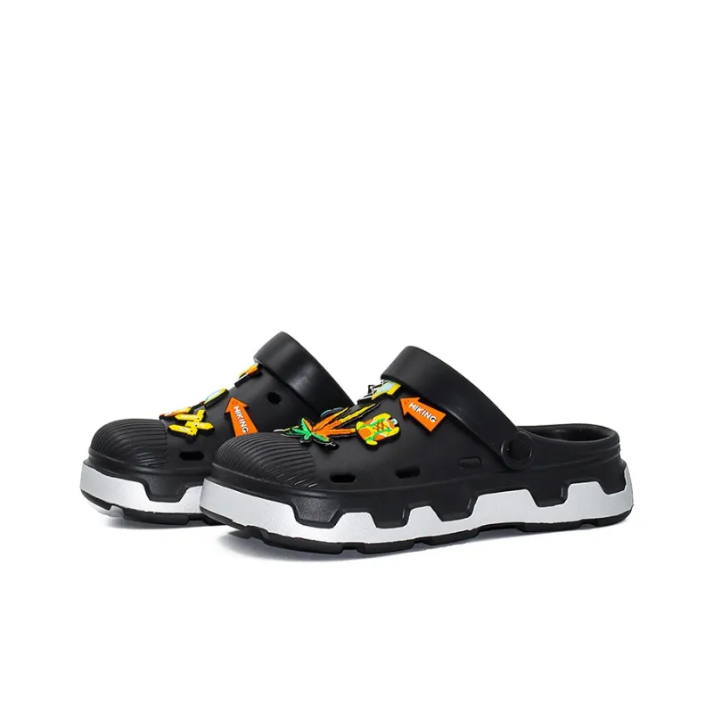 OUBT Jungle Adventure Clogs Unisex Black Silver-1