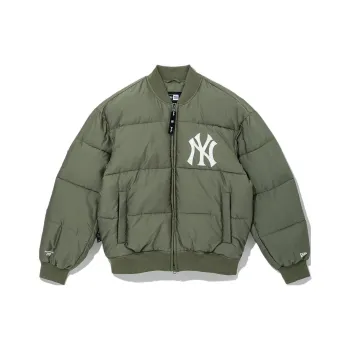 New Era Puffer Jackets Unisex Olive Green