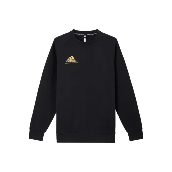 Adidas Sweatshirts Unisex Black With Gold Logo