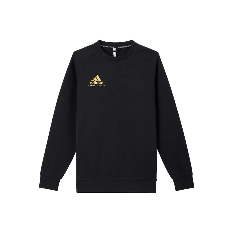 Adidas Sweatshirts Unisex Black With Gold Logo-0