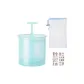 Green Foaming Cup *1+Pocket Drawstring Foaming Nets *1+Sticker