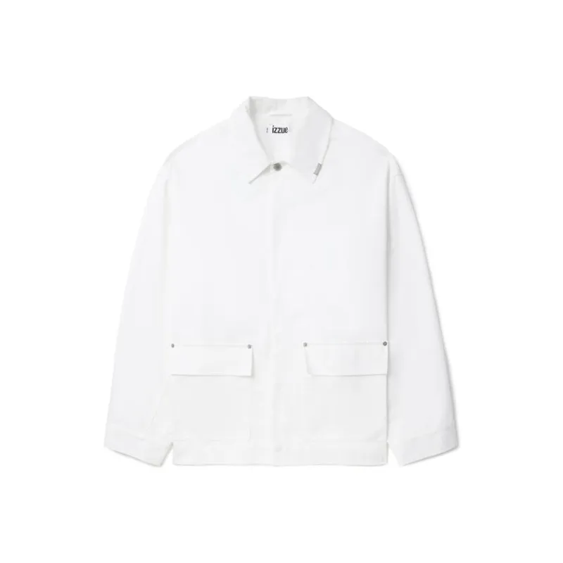 Izzue Photography print Gabardine Shirt Jacket-0