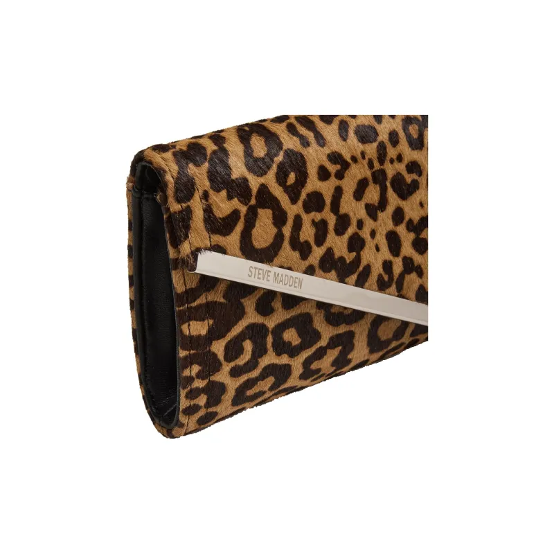 STEVE MADDEN Leather Clutch Regular Women's Leopard Print-4