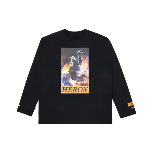 HERON PRESTON T Shirts Unisex Black
