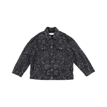 OFF-WHITE Paisley-print Denim Jacket
