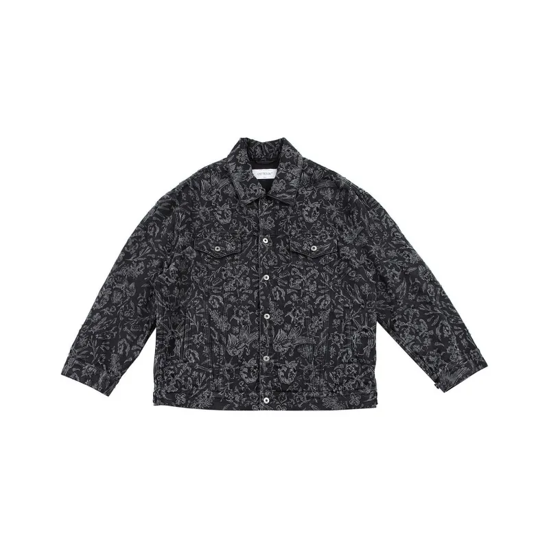 OFF-WHITE Paisley-print Denim Jacket-0