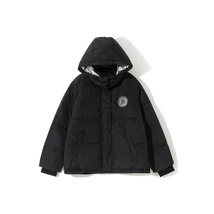 Tokidoki Solid Color Hooded Loose Fit Thickened Down Jacket Unisex-0