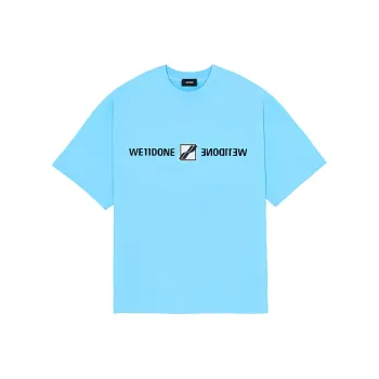 WE11DONE T Shirts Unisex Blue