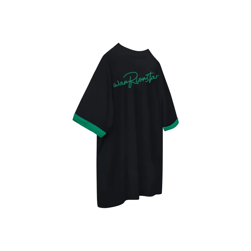 Warrior T Shirt Unisex White & Black-25