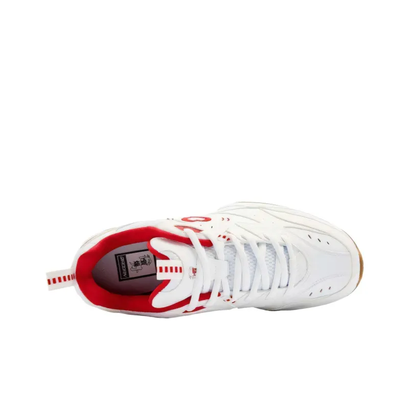 QIAODAN Source born Abrasion Resistant Cushioning Waterproof Low Top Chunky Sneakers Women's White Koi Red-3