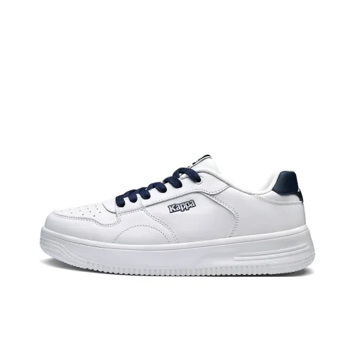 Kappa Back to Back Non slip Lightweight Low Top Skateboard Shoes Unisex White Blue