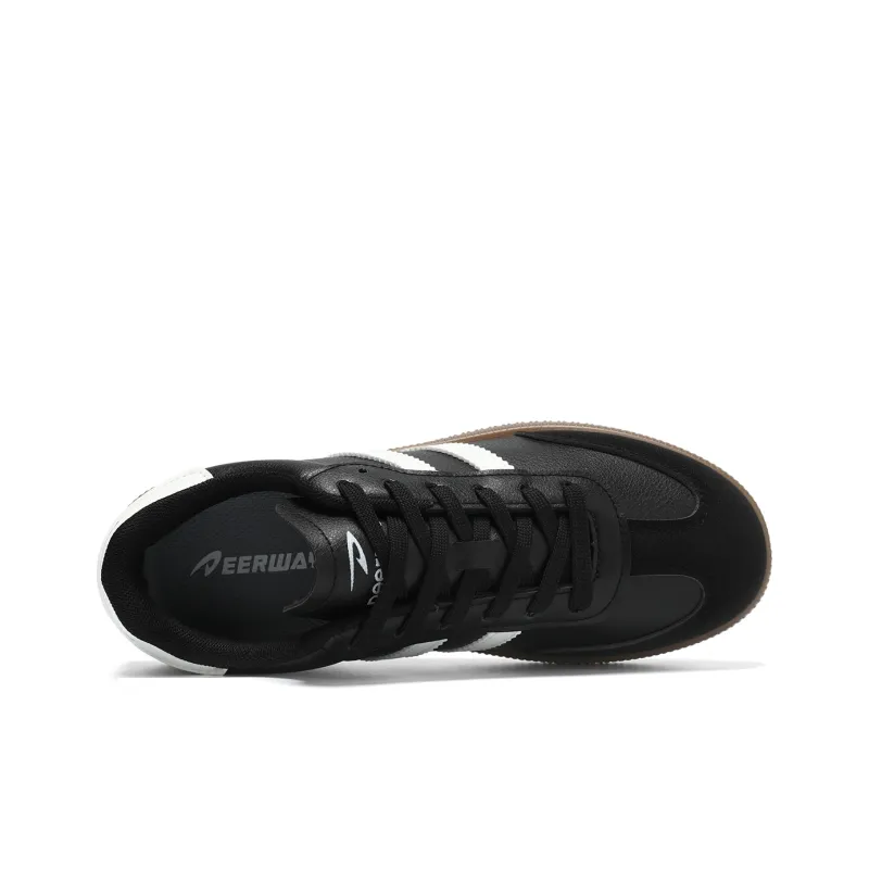 DEERWAY Couple German Army Trainers Lightweight, Breathable, And Slip Resistant Low Top Skateboard Shoes Unisex-9