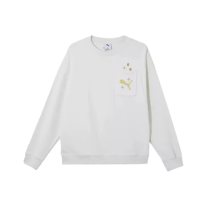 PUMA Crew TR GAME ON Sweatshirt Men's White-0