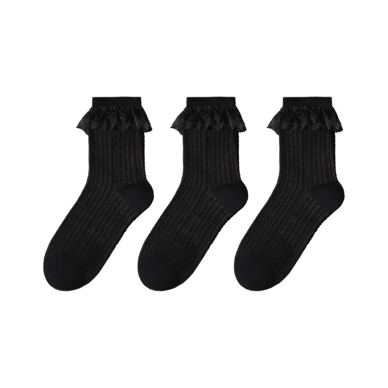 Temooues Mid Calf Socks Women's 3 Pack-17