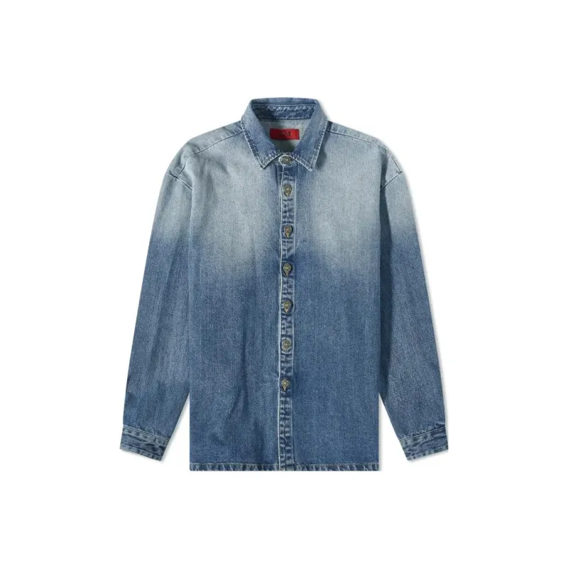 424 Gradient effect Denim Shirt-0