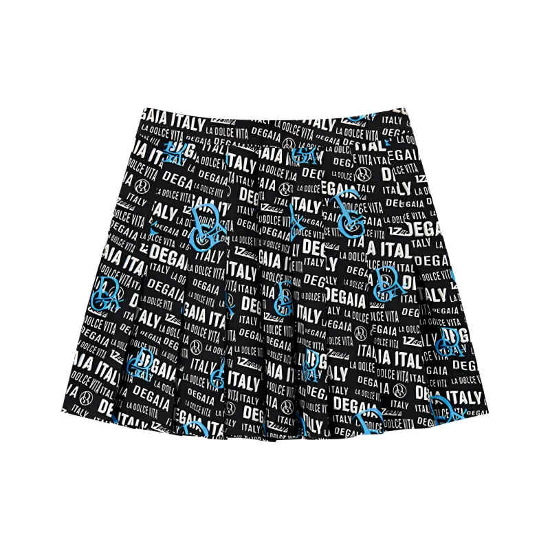 DEGAIA SS24 Casual Short Skirts Women's Black-1