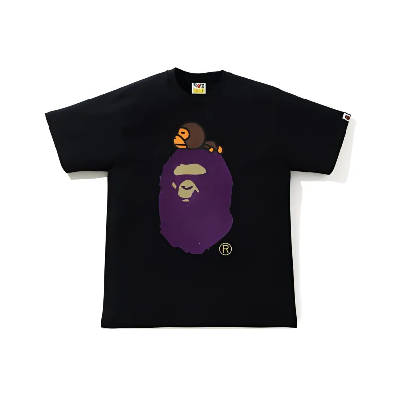 Bape Glitter Milo On Big Ape Tee-2