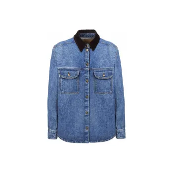 Blazé Milano Contrast collar Denim Jacket