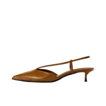 ZARA Slim Heel High Heels 5cm Women's Brown