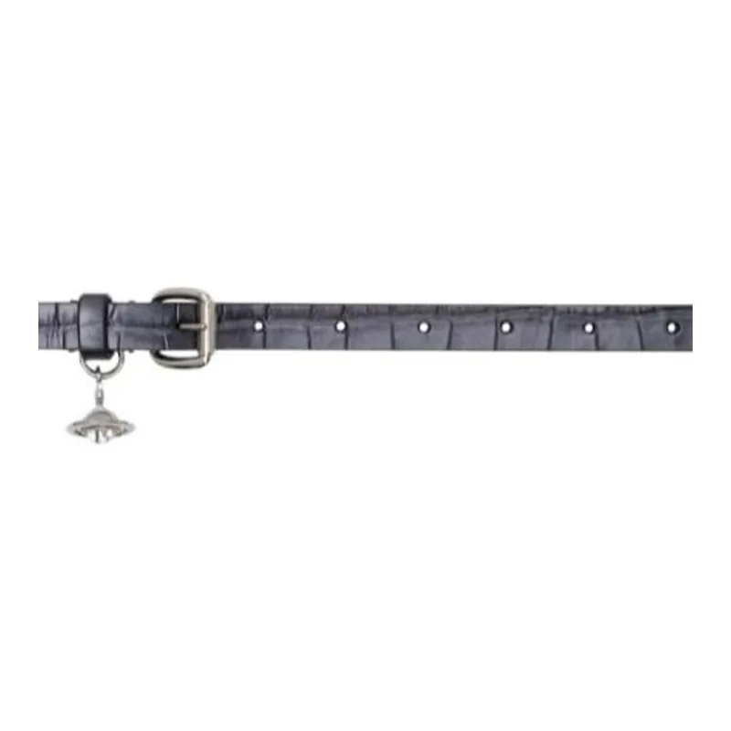 Vivienne Westwood Leather Belts Men's Gray Width 1.3cm-2