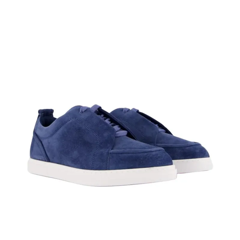 CL LUBOTING Jimmy Low Top Skateboard Shoes Men's Blue-3