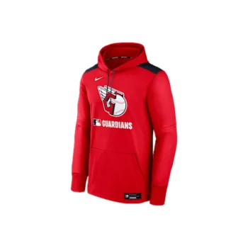 Nike Cleveland Guardians Authentic Collection Men's Nike Therma Mlb Pullover Hoodie