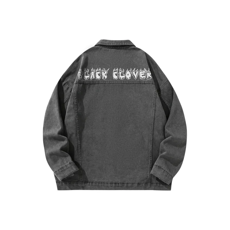 BLACK CLOVER Denim Jacket Unisex-10