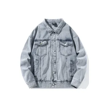 ZMOH Denim Jackets Unisex Denim Blue