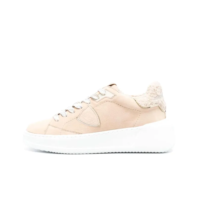 PHILIPPE MODEL Philippe Model Abrasion Resistant Low Top Skateboard Shoes Women's Pink-0