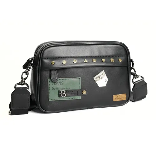 VIHUS PU Shoulder Bag Regular Men's Black